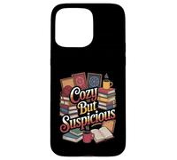 Cozy But Suspicious Funny True Crime Fan Overthinker Case for iPhone 15 Pro Max