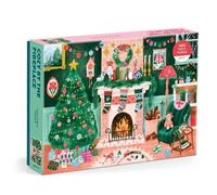 Cozy by the Fireplace 1000 Piece Puzzle, Galison,