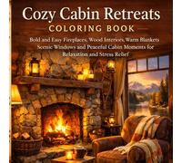 Cozy Cabin Retreats Coloring Book: Bold and Easy Fireplaces, Wood Interiors, Warm Blankets, Scenic Windows and Peaceful Cabin Moments for Relaxation and Stress Relief (Cozy Line Studio Collection)