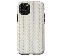 Cozy Cable Knit White Winter Christmas Theme Case for iPhone 11 Pro