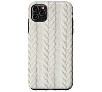 Cozy Cable Knit White Winter Christmas Theme Case for iPhone 11 Pro Max