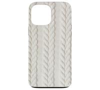 Cozy Cable Knit White Winter Christmas Theme Case for iPhone 13 Pro Max