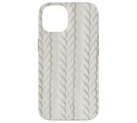 Cozy Cable Knit White Winter Christmas Theme Case for iPhone 14