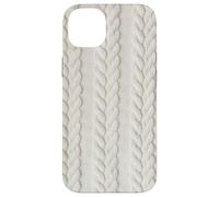 Cozy Cable Knit White Winter Christmas Theme Case for iPhone 14 Plus