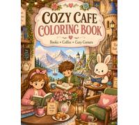 Cozy Café Coloring Book: 50 Cozy Coloring Pages | Reading Nooks, Books & Coffee | Relaxing Adult Coloring