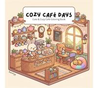 Cozy Café Days: Cute & Cozy Café Coloring Book