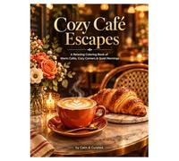 Cozy Café Escapes: A Relaxing Coloring Book of Warm Cafés, Cozy Corners & Quiet Mornings