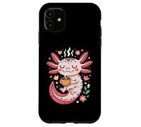 Cozy Caffeinated Axolotl Morning Latte Vibes Case for iPhone 11