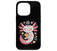 Cozy Caffeinated Axolotl Morning Latte Vibes Case for iPhone 13 Pro
