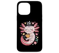 Cozy Caffeinated Axolotl Morning Latte Vibes Case for iPhone 13 Pro Max