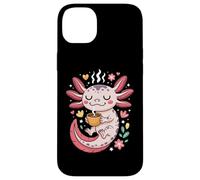 Cozy Caffeinated Axolotl Morning Latte Vibes Case for iPhone 14 Plus