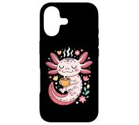 Cozy Caffeinated Axolotl Morning Latte Vibes Case for iPhone 17