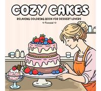 Cozy cakes: Relaxing coloring book for dessert lovers