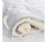 Cozy Calming Cat Blanket Ultra Soft Pet Bed Mat with Prints 69x52cm | for Cats & Dogs, Indoor Use, Warm Pet Mat, Fits Most Pets