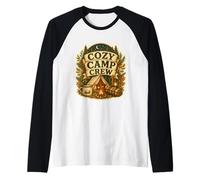 Cozy Camp Crew Tent Firelight Raglan Baseball Tee