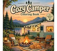 Cozy Camper Coloring Book: 50 Cozy Camper & Van Life Scenes for Adults & Teens Who Love Nature and the Open Road