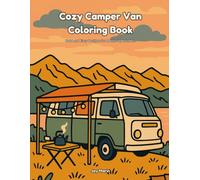 Cozy Camper Van Coloring Book: Bold and Easy Designs for Adults and Seniors