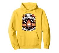 Cozy Campfires & Crisp Leaves Camping Autumn Pullover Hoodie