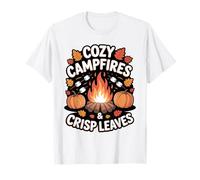 Cozy Campfires & Crisp Leaves Camping Autumn T-Shirt