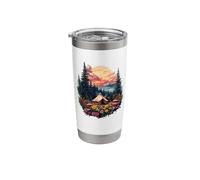 Cozy - Camping - Tent - Boho - Forest - Mountains Stainless Steel Insulated Tumbler