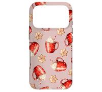 Cozy Cappuccino and Snowflake Cookies on Dusk Pink Case for iPhone 17 Pro