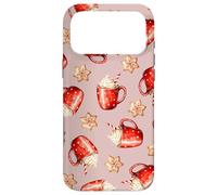 Cozy Cappuccino and Snowflake Cookies on Dusk Pink Case for iPhone 17 Pro Max