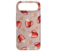 Cozy Cappuccino and Snowflake Cookies on Dusk Pink Case for iPhone Air