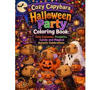 Cozy Capybara Halloween Party Coloring Book: Cute Costumes, Pumpkins, Candy and Magical Autumn Celebrations: A Whimsical Coloring Adventure Filled ... Cozy Autumn Scenes and Sweet Seasonal Moments