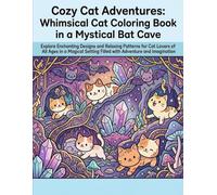 Cozy Cat Adventures: Whimsical Cat Coloring Book in a Mystical Bat Cave: Intricate Designs for All Ages - Perfect for Cat Lovers and Coloring Enthusiasts (Cozy Cat Coloring book)
