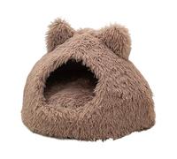 Cozy Cat Bed - 48x30cm Soft Plush Material, Durable Round Frame, Washable Cushion With Non-Slip Feature | Comfortable Lounger For Pets Designed To Provide Comfort And Security For Puppies During Cold