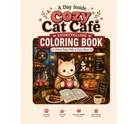 Cozy Cat Café Coloring Book: Cozy Coloring Pages with Adorable Cats, Warm Drinks, Sweet Treats, Flowers and Relaxing Moments