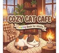 Cozy Cat Cafe: Featuring Warm Hearths, Fluffy Friends, Knitting Kittens, Tea-Serving Racoons and Relaxing Hygge Scenes Designed for Stress-Free Adult Coloring