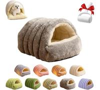 Cozy Cat Cave Bed With Removable Cushion, Easy Clean Winter Hideaway For Cats & Small Dogs, Safe & Cute Design, Green (22.4x14.6x11) - Perfect Pet Comfort! Gray 22.44 * 14.56 * 11.02