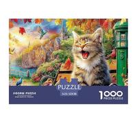 Cozy Cat ChairColossal Jigsaw Puzzles for Adults A Vast Collection of 1000 Advanced, Seemingly Impossible Challenging Puzzle Game Pieces - A Majestic Gift for Determined Adult And Young Adult Enthusi