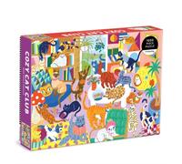 Mudpuppy Cozy Cat Club - 1000 Piece Family Jigsaw Puzzle With Colorful And Fun Illustrations of Cats Getting Cozy For Children Ages 8 And Up