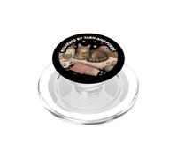 Cozy Cat Knitting Crochet Craft Lover Vintage Purrs Design PopSockets PopGrip for MagSafe