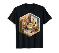 Cozy Cat Paradise Room Clay Roombox Miniature Gift T-Shirt