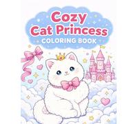 Cozy Cat Princess Coloring Book