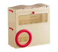 Cozy Cat Scratcher House for Feline Fun, Rose Red