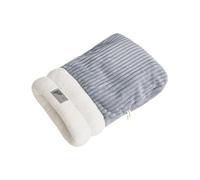 Cozy Cat Sleeping Bag, Warm Thick Cat Sleeping Bag Bed - 360° Warm Semi Sealed Pet Sleeping Bag, Dog Cat Winter Sleeping Bag Indoor Plush Soft Pet Bed Soft Snug Semi-sealed Construction Winter Comfort