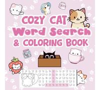 cozy cat word search and coloring book: Screen Free Activity and Coloring Book for Kids