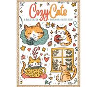 Cozy Cats: A Bold & Easy Coloring Book for Adults & Teens - 34 Relaxing Cat Scenes for Stress Relief and Relaxation