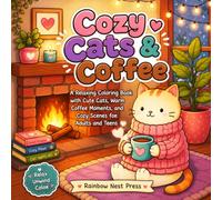 Cozy Cats & Coffee: A Relaxing Coloring Book with Cute Cats, Warm Coffee Moments, and Cozy Scenes for Adults and Teens