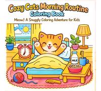 Cozy Cats Morning Routine Coloring Book | Meow..! A Snuggle Coloring Adventure for Kids: Cozy Activities for Relaxation and Stress Free