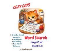 Cozy Cats Word Search: Large Print Puzzle Book for Cat Lovers