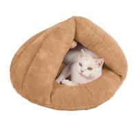 Cozy Cave Dog Bed Dog Cat Sleeping Bag Cave Cuddle Dog Bed with Hood Soft Plush Dog Calming Bed Pillow Dog Tent Snuggle Cave Dog Cuddler Cushion Warm Dog Igloo Bed House for Small Medium Puppy