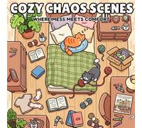 Cozy Chaos Scenes: A Cozy Coloring Book for Adults and Teens Featuring Relaxing, Cute, and Messy Everyday Moments (Cozy Corners Coloring Books)