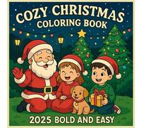 Cozy Christmas Coloring Book 2025: Bold and Easy Holiday Designs for Relaxation and Stress Relief | Festive Winter Scenes, Santa, Trees, and Cozy ... Cheer in 2025 (Bold and easy coloring)