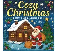 Cozy Christmas: Comfy Days Coloring Book for Adults and Teens, Featuring Cute and Cozy Holiday Scenes to Warm Your Heart and Bring Relaxation This Christmas