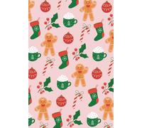 Cozy Christmas Notebook: Gingerbread, Candy Canes & Cocoa